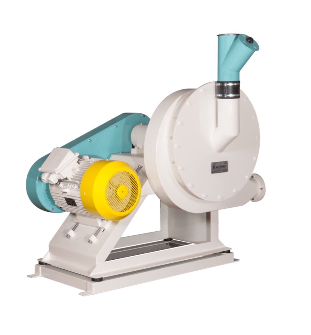 TRITURADORA DE RESIDUOS CON VENTILADOR (SISTEMA DE CAMA)